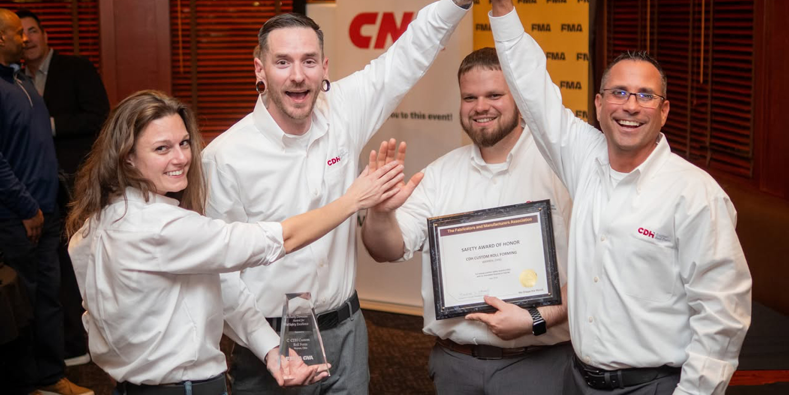 CDH Receives National Safety Excellence Award from FMA