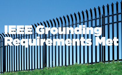 CDH High-Security Palisade Fencing Meets IEEE Grounding Requirements